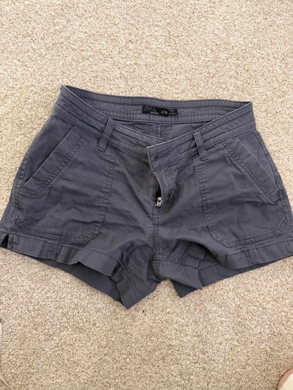 Women's Casual Cotton Blend Shorts - Charcoal